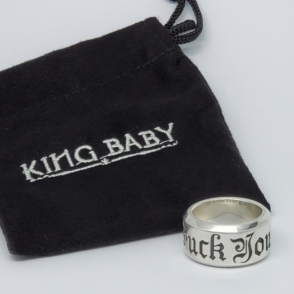King Baby Studio Fuck You Ring, size 8.5